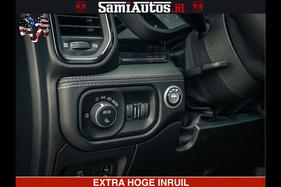 Dodge Ram 1500 Limited Night H.O 540HP 706Nm | Massage + Full Option | De Meest Luxe en Volle Pick-Up in zijn Klasse | Comfortabele Dubbele Cabine met Royale 5 Zitplaatsen | BPM vrij | Nu Leverbaar uit Voorraad | Voorraad Nr 2353 - 5412