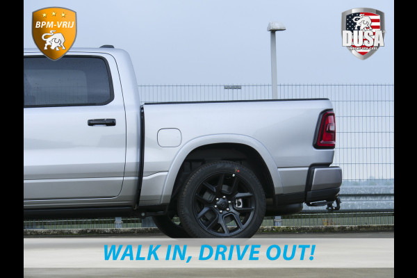 Dodge Ram 1500 | Laramie | Night | 3.0L I6 Hurricane | Crew Cab | 4X4 | | BPM-VRIJ | Niveau regeling | Passenger Display | Getoonde accessoires zijn verkrijgbaar tegen meerprijs