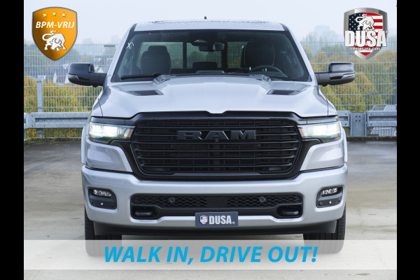 Dodge Ram 1500 | Laramie | Night | 3.0L I6 Hurricane | Crew Cab | 4X4 | | BPM-VRIJ | Niveau regeling | Passenger Display | Getoonde accessoires zijn verkrijgbaar tegen meerprijs