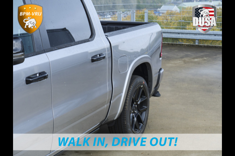Dodge Ram 1500 | Laramie | Night | 3.0L I6 Hurricane | Crew Cab | 4X4 | | BPM-VRIJ | Niveau regeling | Passenger Display | Getoonde accessoires zijn verkrijgbaar tegen meerprijs