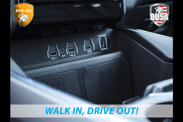 Dodge Ram 1500 | Laramie | Night | 3.0L I6 Hurricane | Crew Cab | 4X4 | | BPM-VRIJ | Niveau regeling | Passenger Display | Getoonde accessoires zijn verkrijgbaar tegen meerprijs