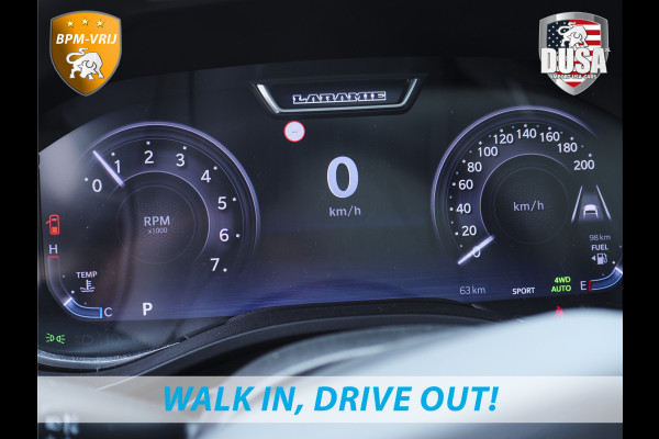 Dodge Ram 1500 | Laramie | Night | 3.0L I6 Hurricane | Crew Cab | 4X4 | | BPM-VRIJ | Niveau regeling | Passenger Display | Getoonde accessoires zijn verkrijgbaar tegen meerprijs