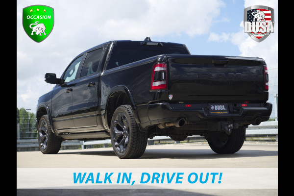 Dodge Ram | 1500 | Limited | 5.7 V8 | 4x4 | Crew Cab | Night Edition | HEMI | Panorama | Deksel | Full Nieuw binnen!