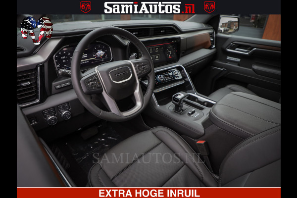 GMC Sierra Denali 6.2 V8 426PK | HUD | ALLE OPTIES | HEAD-UP | LANE ASSIST | 360 CAMERA | VIRTUAL COCKPIT | BLACK LEDER | DUBBELE CABINE | 5 PERSOONS | PICK UP | Voorraad Nr 2561 - 4234