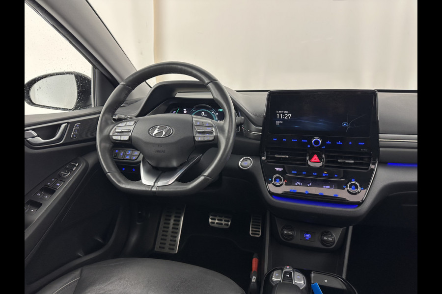 Hyundai IONIQ Premium EV 38 kWh {SOH-97%} (INCL.BTW) Aut *HEATPUMP | PANO | LEATHER | FULL-LED | ADAPTIVE-CRUISE | KEYLESS | NAVI-FULLMAP | DAB | CAMERA | MEMORY-PACK | DIGI-COCKPIT | HEATED/VENTILATED-SEATS | CCS- FASTLOADER | 16''A