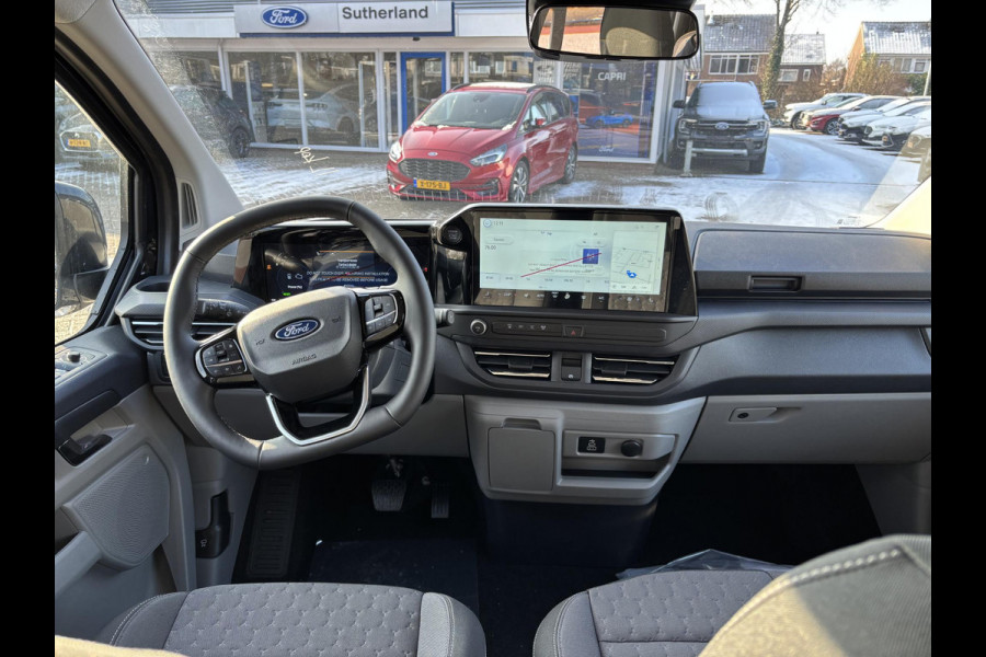 Ford Transit Custom 340 2.5 PHEV L2H1 Limited SCI | 233pk | Kombi | Incl. BTW/BPM | Dubbele zijschuifdeur | Privacy Glass | Inklapbare trekhaak | 17 inch lichtmetalen velgen | Driver Assistance Pack Premium | Verwarmbaar stuurwiel