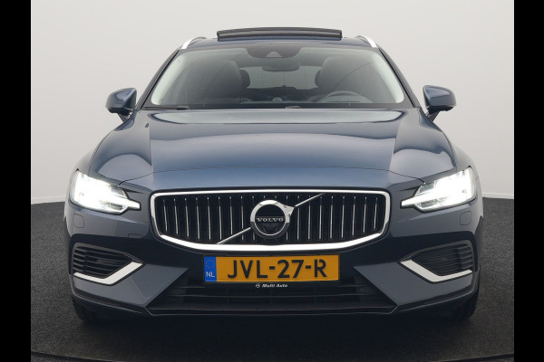 Volvo V60 T6 Recharge AWD Inscription Plug In Hybrid 340pk Dealer O.H. PHEV | Trekhaak Af Fabriek | Panodak | Lederen Sportstoelen Massage & Memory & Ventilatie | Adaptive Cruise | Head Up | 360 Camera | Stoelen & Stuur Verwarmd | Bowers & Wilkins |