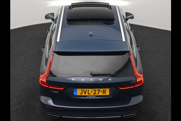 Volvo V60 T6 Recharge AWD Inscription Plug In Hybrid 340pk Dealer O.H. PHEV | Trekhaak Af Fabriek | Panodak | Lederen Sportstoelen Massage & Memory & Ventilatie | Adaptive Cruise | Head Up | 360 Camera | Stoelen & Stuur Verwarmd | Bowers & Wilkins |
