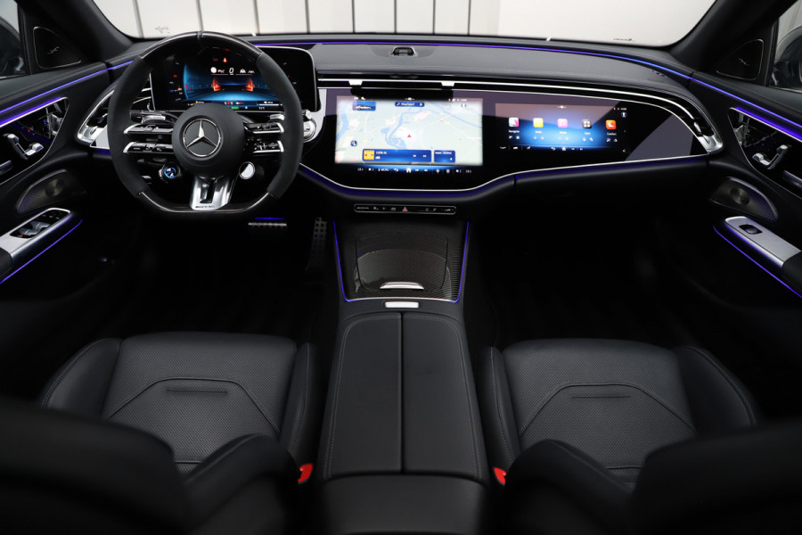 Mercedes-Benz E-Klasse AMG 53 4MATIC+ | 612PK | Achterasbesturing | Hyperscreen | Carbon | Head-up | Adapt. onderstel | Burmester 4D | Keyless-go | Dig