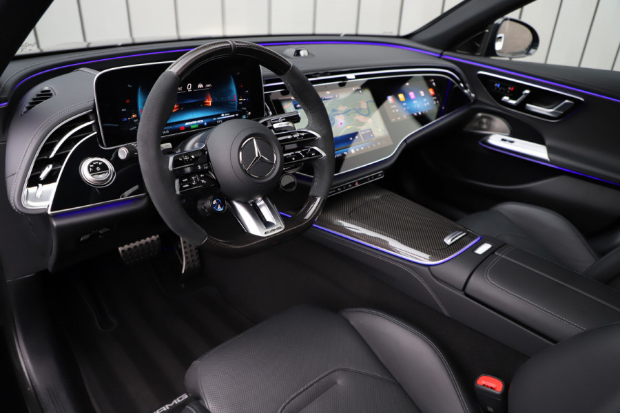 Mercedes-Benz E-Klasse AMG 53 4MATIC+ | 612PK | Achterasbesturing | Hyperscreen | Carbon | Head-up | Adapt. onderstel | Burmester 4D | Keyless-go | Dig