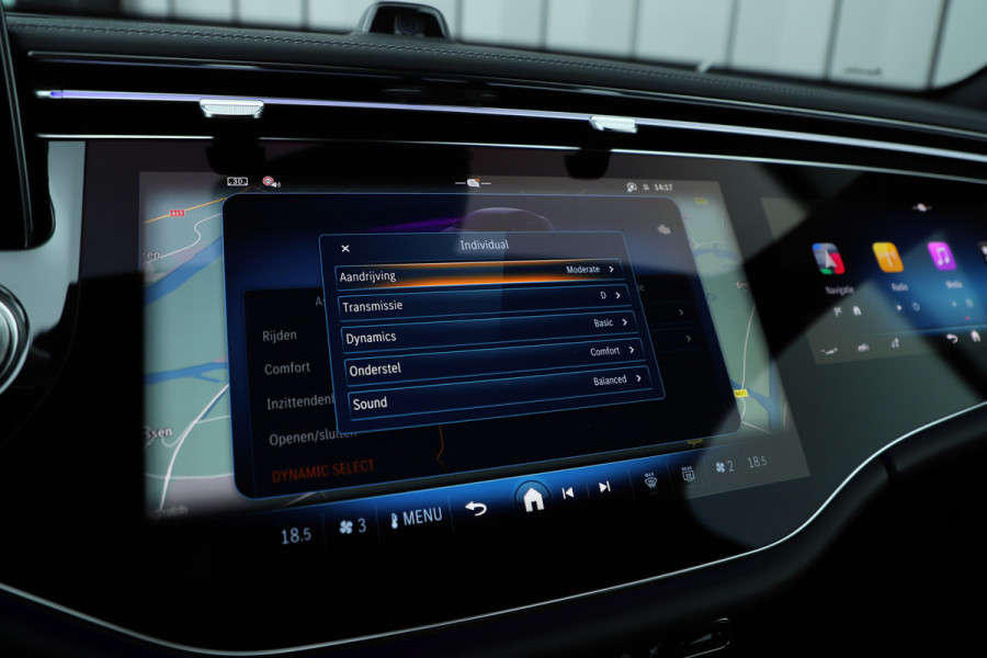 Mercedes-Benz E-Klasse AMG 53 4MATIC+ | 612PK | Achterasbesturing | Hyperscreen | Carbon | Head-up | Adapt. onderstel | Burmester 4D | Keyless-go | Dig