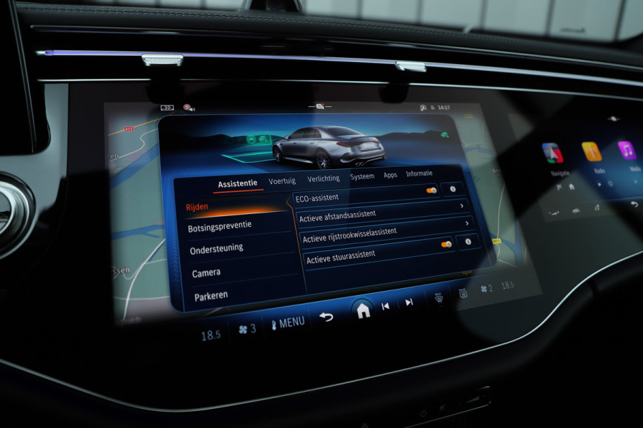 Mercedes-Benz E-Klasse AMG 53 4MATIC+ | 612PK | Achterasbesturing | Hyperscreen | Carbon | Head-up | Adapt. onderstel | Burmester 4D | Keyless-go | Dig