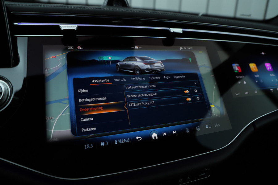 Mercedes-Benz E-Klasse AMG 53 4MATIC+ | 612PK | Achterasbesturing | Hyperscreen | Carbon | Head-up | Adapt. onderstel | Burmester 4D | Keyless-go | Dig