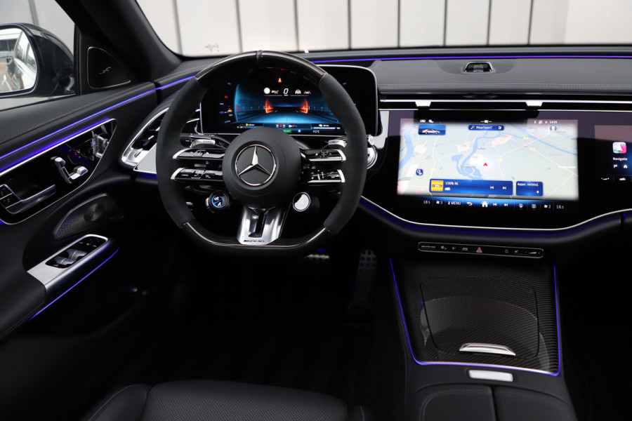 Mercedes-Benz E-Klasse AMG 53 4MATIC+ | 612PK | Achterasbesturing | Hyperscreen | Carbon | Head-up | Adapt. onderstel | Burmester 4D | Keyless-go | Dig
