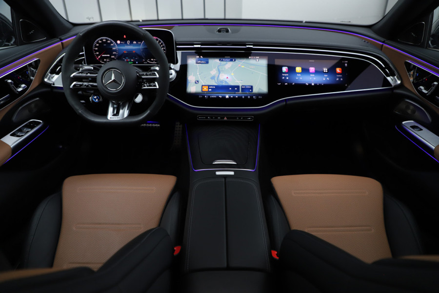 Mercedes-Benz E-Klasse AMG 53 4MATIC+ | 612PK | Achterasbesturing | Massage | Hyperscreen | Head-up | Adapt. onderstel | Keyless-go | Burmester 4D | Di