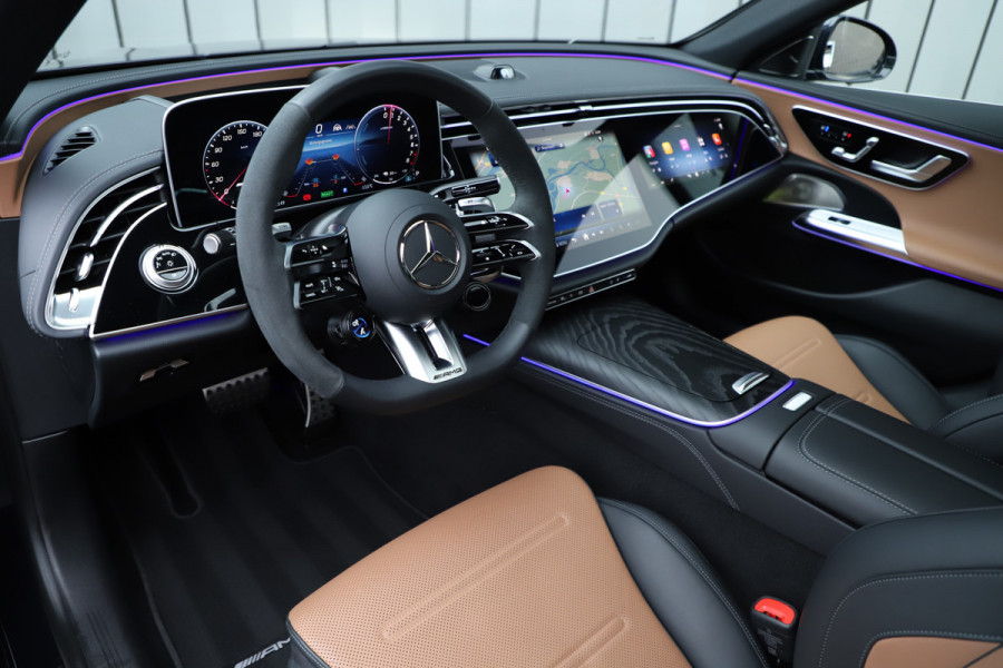 Mercedes-Benz E-Klasse AMG 53 4MATIC+ | 612PK | Achterasbesturing | Massage | Hyperscreen | Head-up | Adapt. onderstel | Keyless-go | Burmester 4D | Di