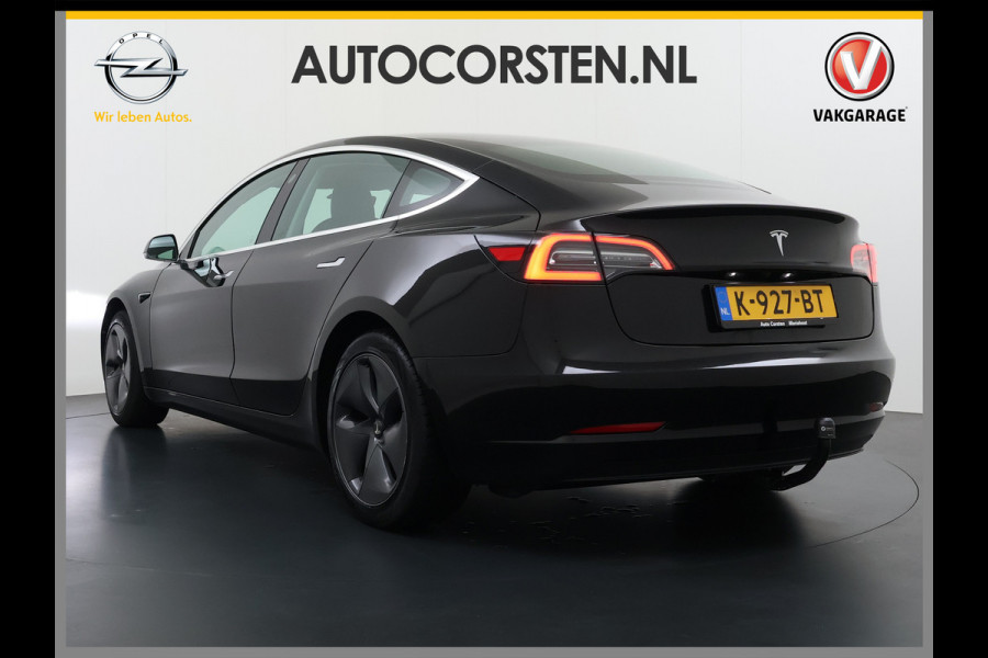 Tesla Model 3 RWD Plus SOH 92% Trekhaak Navi Ecc Leder Adap.Cruise Panoramadak Autopilot Camera Pdc Elek.Stoelen Memory DAB Led Stoelverwarming Intel Atom® Processor Isofix Dashcam Toybox 1e Eigenaar 1.000KG Trekgewicht Origineel Nederlandse Auto