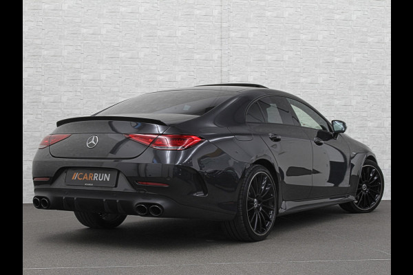 Mercedes-Benz CLS-Klasse 450 4MATIC Edition 1 AMG-Line | 360 Camera | Leder-Exclusief | ACC | Burmester | Schuifdak | Multibeam-LED | Sfeerverlichting | Memory | Stoelverwarming V+A | IWC-Klokje | ISO-Glas | 20'' | Dodehoek | Lane Assist | Carplay |