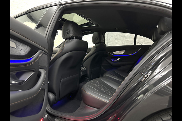 Mercedes-Benz CLS-Klasse 450 4MATIC Edition 1 AMG-Line | 360 Camera | Leder-Exclusief | ACC | Burmester | Schuifdak | Multibeam-LED | Sfeerverlichting | Memory | Stoelverwarming V+A | IWC-Klokje | ISO-Glas | 20'' | Dodehoek | Lane Assist | Carplay |