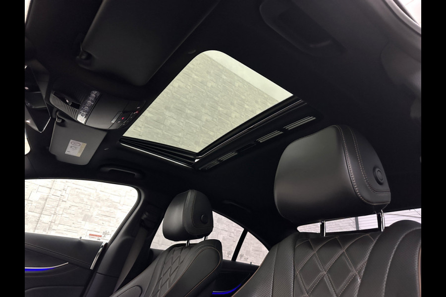 Mercedes-Benz CLS-Klasse 450 4MATIC Edition 1 AMG-Line | 360 Camera | Leder-Exclusief | ACC | Burmester | Schuifdak | Multibeam-LED | Sfeerverlichting | Memory | Stoelverwarming V+A | IWC-Klokje | ISO-Glas | 20'' | Dodehoek | Lane Assist | Carplay |