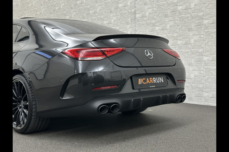 Mercedes-Benz CLS-Klasse 450 4MATIC Edition 1 AMG-Line | 360 Camera | Leder-Exclusief | ACC | Burmester | Schuifdak | Multibeam-LED | Sfeerverlichting | Memory | Stoelverwarming V+A | IWC-Klokje | ISO-Glas | 20'' | Dodehoek | Lane Assist | Carplay |