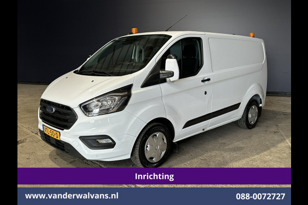 Ford Transit Custom 2.0 TDCI L1H1 Inrichting Euro6 Airco | Camera | LED | Cruisecontrol | Android Auto Stoelverwarming, Verwarmde voorruit, Parkeersensoren, Bijrijdersbank, 2500kg Trekhaak