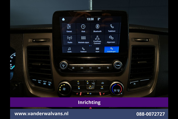 Ford Transit Custom 2.0 TDCI L1H1 Inrichting Euro6 Airco | Camera | LED | Cruisecontrol | Android Auto Stoelverwarming, Verwarmde voorruit, Parkeersensoren, Bijrijdersbank, 2500kg Trekhaak