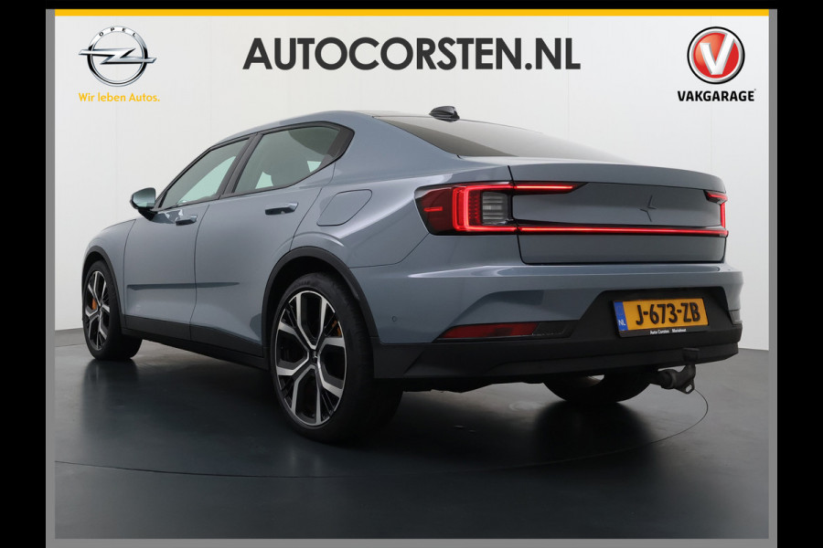 Polestar 2 PERFORMANCE LR AWD 78kWh Trekhaak Adap.Cruise Pano-Dak Harman&Kardon®-Audio Navi Ecc Apple Carplay Android Auto 360°Camera Dual  SOH 91% 4WD Stuur-Stoel-Achterbankverwarming Elek.Achterklep Privacy Glas Lmv 20" Led Dodehoekdetectie Rijstrooksensor Wifi 1e Eigenaar Volledig Dealeronderhouden Origineel Nederlandse Auto 1500kg Trekvermogen!