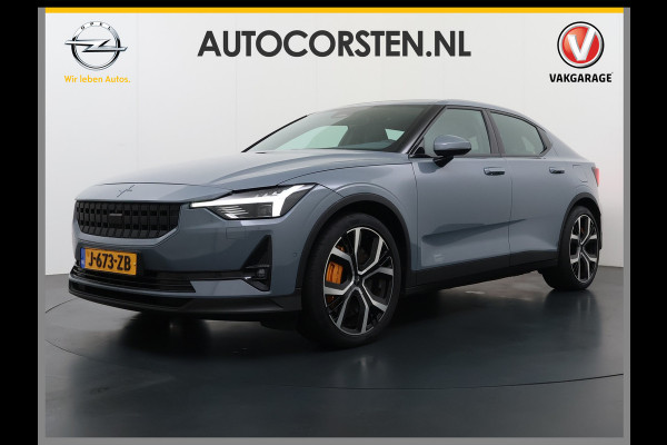 Polestar 2 PERFORMANCE LR AWD 78kWh Trekhaak Adap.Cruise Pano-Dak Harman&Kardon®-Audio Navi Ecc Apple Carplay Android Auto 360°Camera Dual  SOH 91% 4WD Stuur-Stoel-Achterbankverwarming Elek.Achterklep Privacy Glas Lmv 20" Led Dodehoekdetectie Rijstrooksensor Wifi 1e Eigenaar Volledig Dealeronderhouden Origineel Nederlandse Auto 1500kg Trekvermogen!