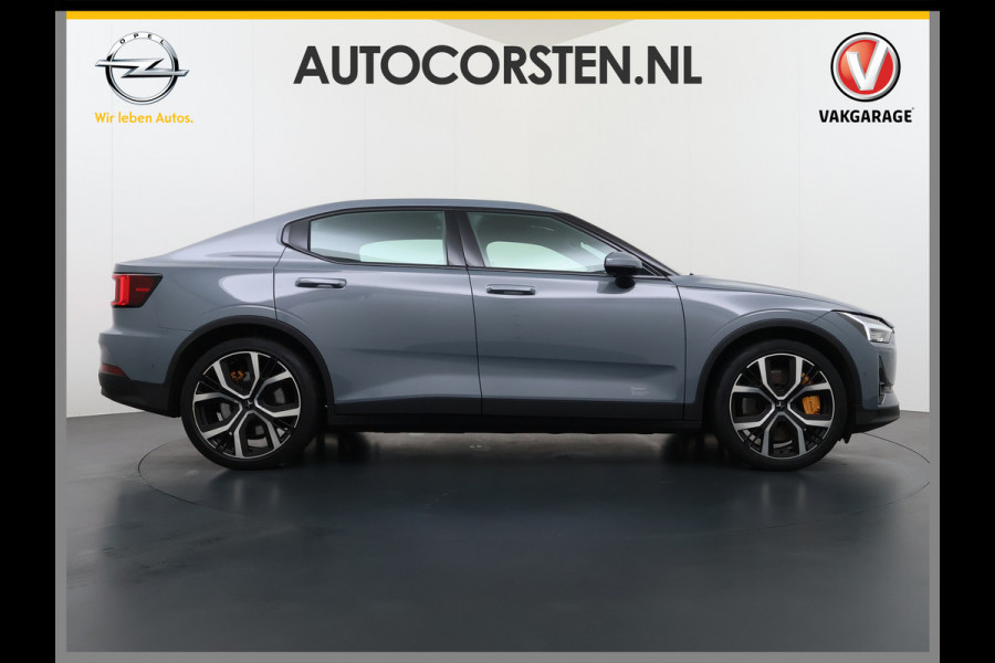 Polestar 2 PERFORMANCE LR AWD 78kWh Trekhaak Adap.Cruise Pano-Dak Harman&Kardon®-Audio Navi Ecc Apple Carplay Android Auto 360°Camera Dual  SOH 91% 4WD Stuur-Stoel-Achterbankverwarming Elek.Achterklep Privacy Glas Lmv 20" Led Dodehoekdetectie Rijstrooksensor Wifi 1e Eigenaar Volledig Dealeronderhouden Origineel Nederlandse Auto 1500kg Trekvermogen!
