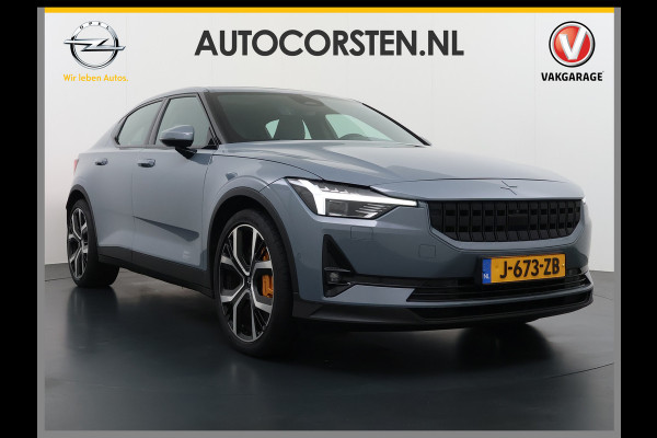 Polestar 2 PERFORMANCE LR AWD 78kWh Trekhaak Adap.Cruise Pano-Dak Harman&Kardon®-Audio Navi Ecc Apple Carplay Android Auto 360°Camera Dual  SOH 91% 4WD Stuur-Stoel-Achterbankverwarming Elek.Achterklep Privacy Glas Lmv 20" Led Dodehoekdetectie Rijstrooksensor Wifi 1e Eigenaar Volledig Dealeronderhouden Origineel Nederlandse Auto 1500kg Trekvermogen!