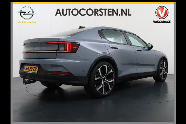 Polestar 2 PERFORMANCE LR AWD 78kWh Trekhaak Adap.Cruise Pano-Dak Harman&Kardon®-Audio Navi Ecc Apple Carplay Android Auto 360°Camera Dual  SOH 91% 4WD Stuur-Stoel-Achterbankverwarming Elek.Achterklep Privacy Glas Lmv 20" Led Dodehoekdetectie Rijstrooksensor Wifi 1e Eigenaar Volledig Dealeronderhouden Origineel Nederlandse Auto 1500kg Trekvermogen!