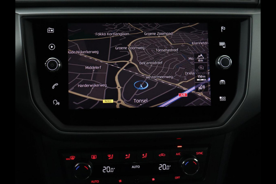 Seat Ibiza 1.0 TSI Style Intens | 76.600km NAP | Carplay | Trekhaak | Camera | Adaptive cruise | Climate control | Navigatie | Parkeerhulp | Bluetooth | Getint glas