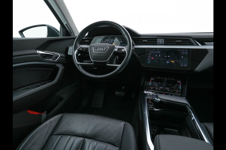 Audi e-tron 55 quattro Advanced edition Plus 95 kWh [3-Fase] {SOH-93%} (INCL-BTW) Aut.*LEATHER | ADAPTIVE-CRUISE | FULL-LED | DIGI-COCKPIT | KEYLESS | MEMORY-PACK | CAMERA | NAVI-FULLMAP | SHIFT-PADDLES | DAB+ | HEATED-COMFORTSEATS | DRIVE-SELECT | 20''AL