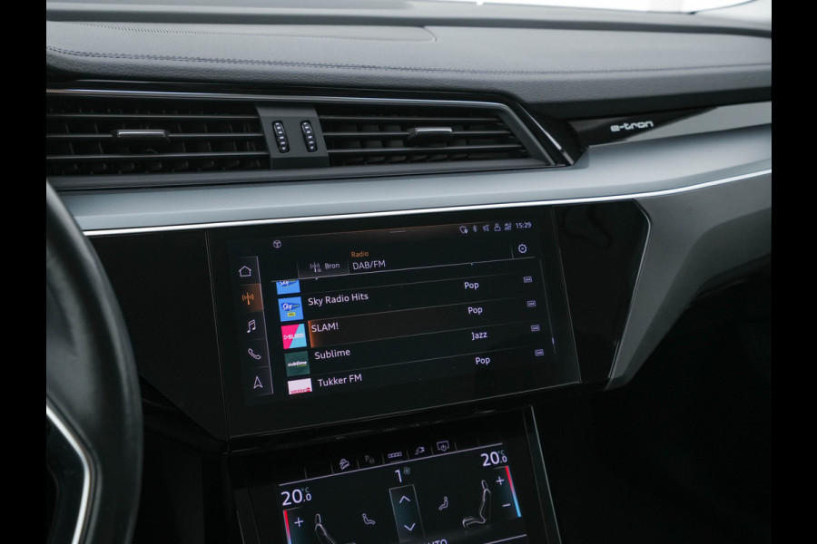 Audi e-tron 55 quattro Advanced edition Plus 95 kWh [3-Fase] {SOH-93%} (INCL-BTW) Aut.*LEATHER | ADAPTIVE-CRUISE | FULL-LED | DIGI-COCKPIT | KEYLESS | MEMORY-PACK | CAMERA | NAVI-FULLMAP | SHIFT-PADDLES | DAB+ | HEATED-COMFORTSEATS | DRIVE-SELECT | 20''AL