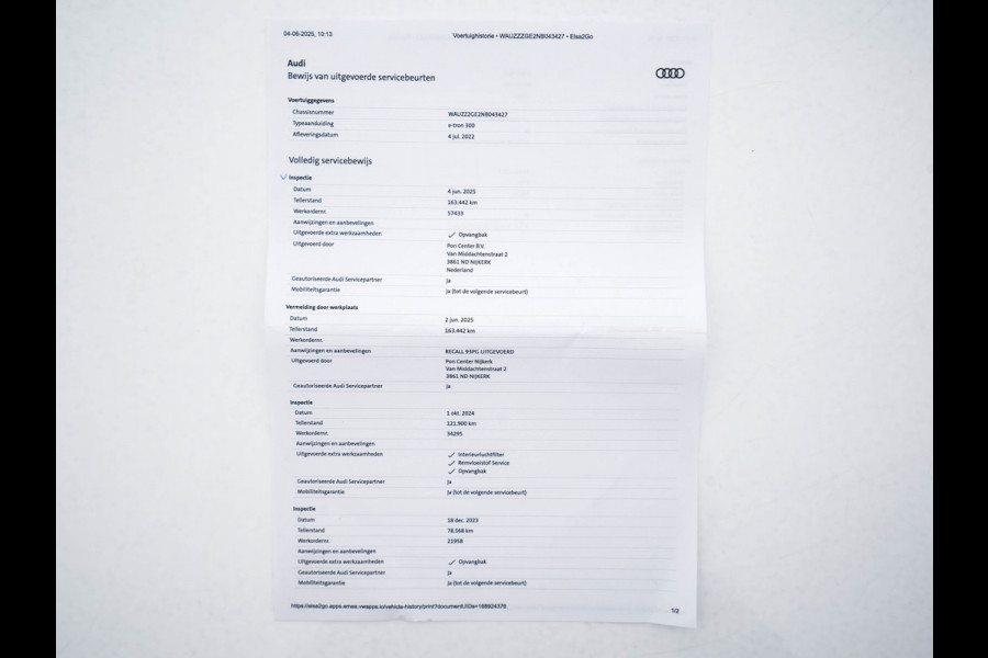 Audi e-tron 55 quattro Advanced edition Plus 95 kWh [3-Fase] {SOH-93%} (INCL-BTW) Aut.*LEATHER | ADAPTIVE-CRUISE | FULL-LED | DIGI-COCKPIT | KEYLESS | MEMORY-PACK | CAMERA | NAVI-FULLMAP | SHIFT-PADDLES | DAB+ | HEATED-COMFORTSEATS | DRIVE-SELECT | 20''AL