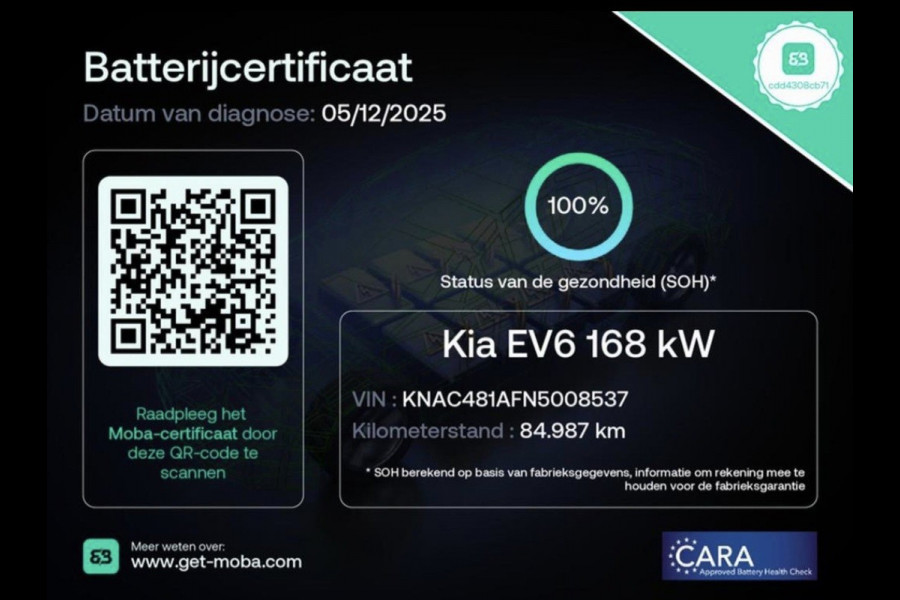Kia Ev6 GT-Line 77.4 kWh Pano Head/Up 360 Camera Stoel Verwarming/verkoeling