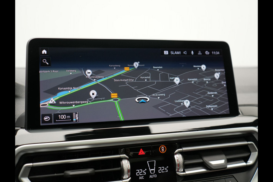 BMW X3 xDrive30e Business Edition Plus Plug In Hybrid 293pk FACELIFT Dealer O.H. PHEV | Trekhaak Af Fabriek | Panodak | Adaptive Cruise | Head Up | Laser LED | Camera | Lederen Sportstoelen & Stuur Verwarmd | Sfeerverlichting | Apple Carplay | Virtual | Keyless | DAB |