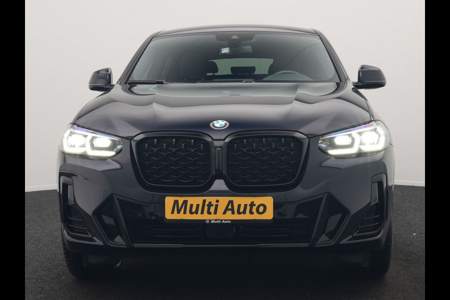 BMW X4 xDrive20i M Sport 184pk Dealer O.H. Carbon Schwarz Metallic | Adaptive Cruise | Camera | Sfeerverlichting | Lederen Sportstoelen Verwarmd | Apple Carplay | Virtual Cockpit | Navigatie | DAB | 19"L.M |