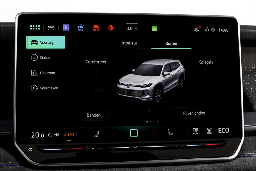 Volkswagen Tayron 1.5 eHybrid 272 PK R-Line Edition | Black Style Pakket | S/K-Panodak | Dig. Cockpit | Adapt. Cruise | Stoel-+Stuurverw. | Camera | App. Connect | ECC | Elek. Klep | LM 20" |