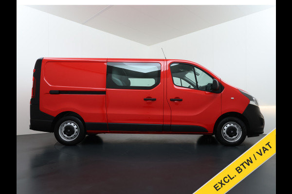 Opel Vivaro 1.6CDTI L2H1 Dubbele Cabine 5-Persoons Euro 6 Airco Navi Cruise Control Regen-Lichtsensor Pdc Betonplex Vloer Wandbetimmering Schuifdeuren 1e Eigenaar Origineel Nederlandse Auto
