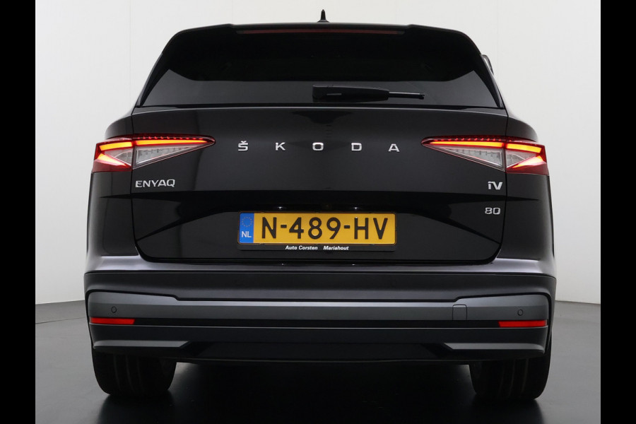 Škoda ENYAQ iV 80 Adap.Cruise SOH 92% Panodak 360°Camera Apple Carplay Android Auto Navi Ecc PDC Matrix Led Lmv Stoel+Stuurverwarming Mirrorlink Keyless advanced Rijstrooksensor Assistentie Pakket Comfort-pakket 1e Eigenaar Origineel Nederlandse Auto