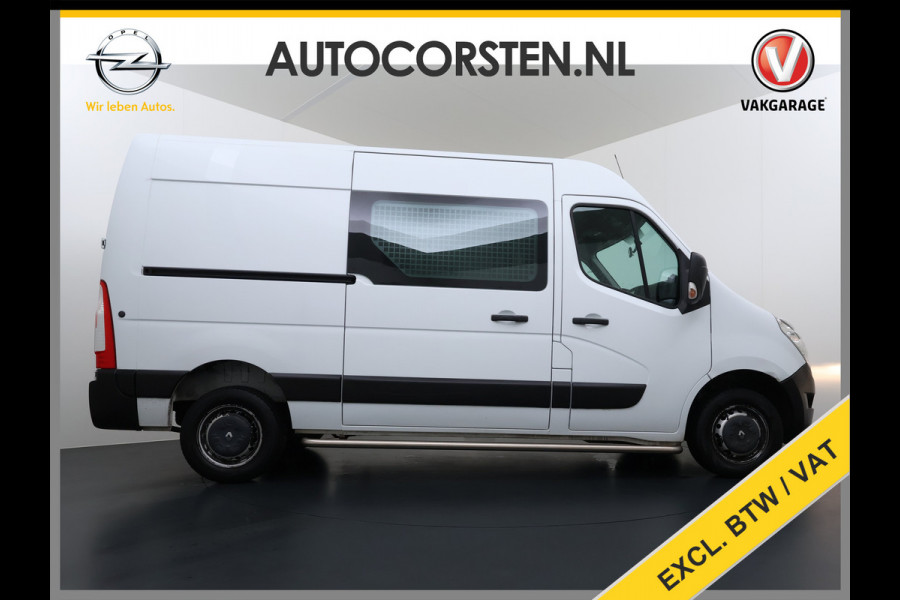 Renault Master T35 2.3DCI L2H2 3-Persoons 2X Schuifdeur Airco Camera Cruise Control Pdc Betonplex Vloer Wandbetimmering Schuifdeuren Achterdeuren Sidebars Euro 6 Origineel Nederlandse Auto