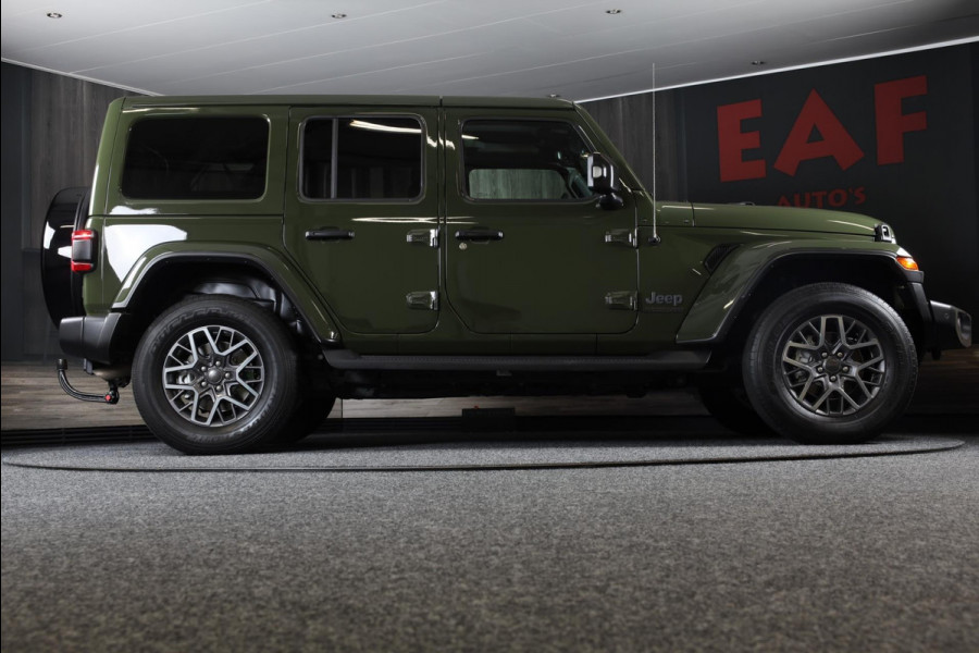 Jeep Wrangler UNLIMITED 4xe 380 80th Anniversary / Acc / 360 Camera / Dode Hoek / Leder / Navi / Ecc / Elek Pakket / Xenon / Pdc