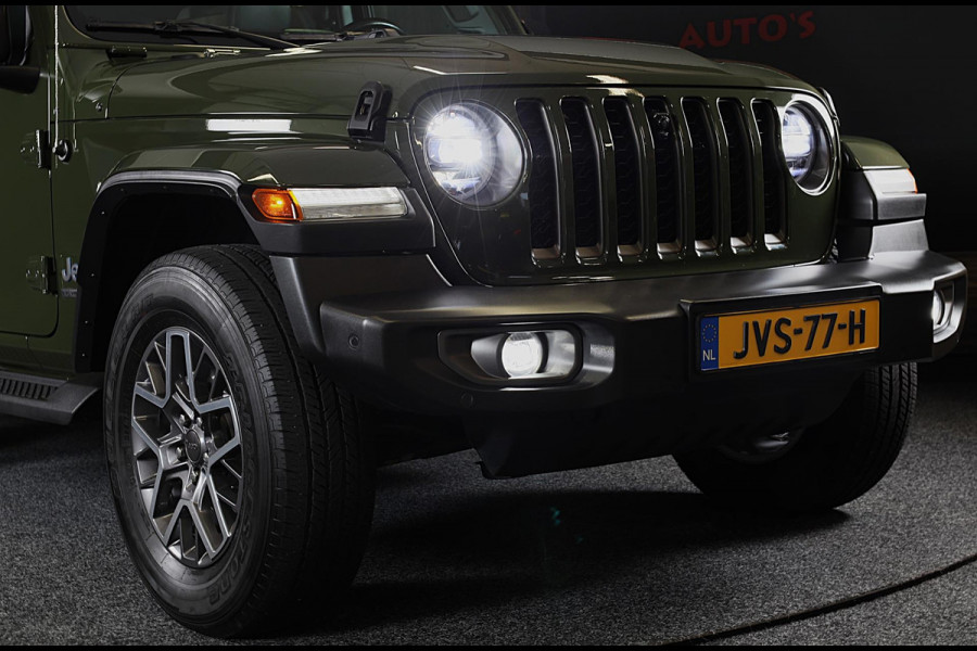 Jeep Wrangler UNLIMITED 4xe 380 80th Anniversary / Acc / 360 Camera / Dode Hoek / Leder / Navi / Ecc / Elek Pakket / Xenon / Pdc