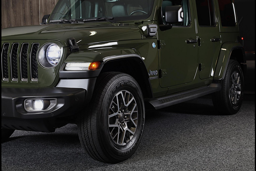 Jeep Wrangler UNLIMITED 4xe 380 80th Anniversary / Acc / 360 Camera / Dode Hoek / Leder / Navi / Ecc / Elek Pakket / Xenon / Pdc