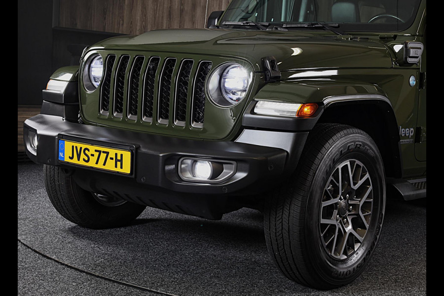 Jeep Wrangler UNLIMITED 4xe 380 80th Anniversary / Acc / 360 Camera / Dode Hoek / Leder / Navi / Ecc / Elek Pakket / Xenon / Pdc