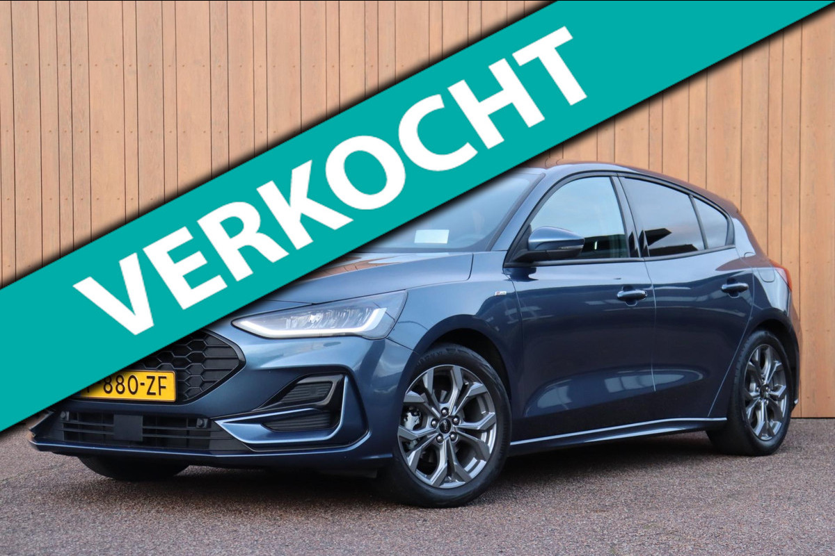 Ford Focus 1.0 EcoBoost Hybrid ST Line X 155pk org.NL head-up trekhaak camera stuur+stoel+raamverw.