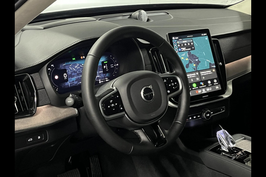 Volvo XC90 2.0 T8 Plug-in hybrid AWD Ultra Dark Luchtvering | Massage | Bowers & Wilkins | Trekhaak | Adapt. Cruise | Stoelventilatie | 22" wielen | 360 camera | Head-up