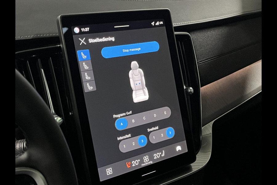 Volvo XC90 2.0 T8 Plug-in hybrid AWD Ultra Dark Luchtvering | Massage | Bowers & Wilkins | Trekhaak | Adapt. Cruise | Stoelventilatie | 22" wielen | 360 camera | Head-up